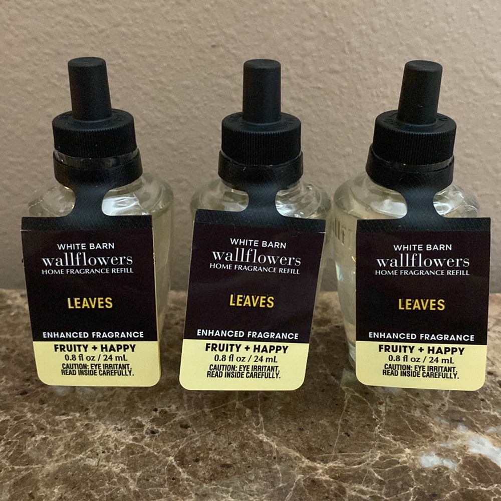 🍂”LEAVES” by B&BW/WB, Three (3)-Wallflowers Home Fragrance Refills, NWT & Sealed